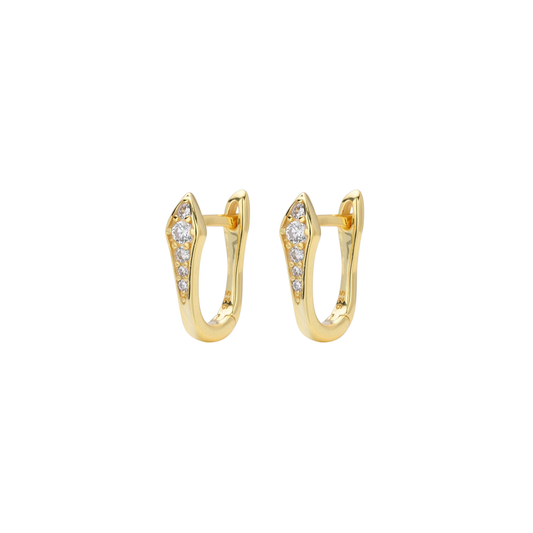 Glimmer Golden Hoops