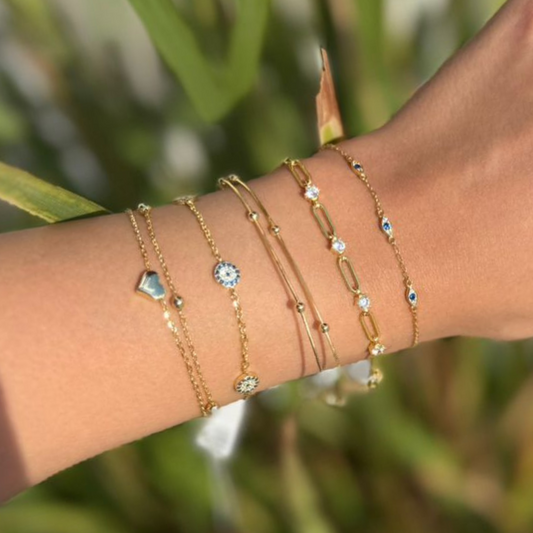 Golden Figaro Diamond Bracelet