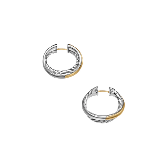 Dual david silver hoops