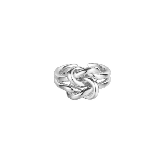 DOUBLE KNOT SILVER RING