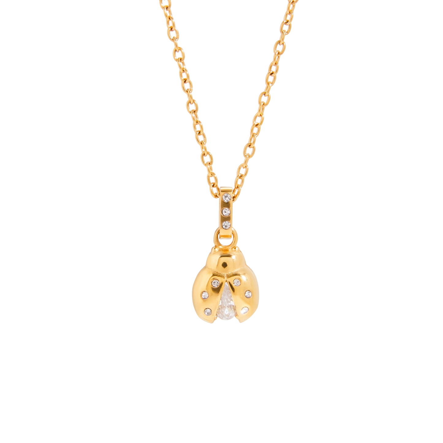 Girl Ladybug Necklace