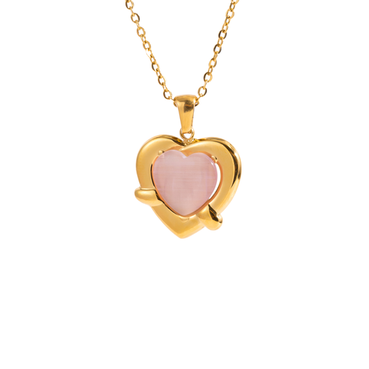 Pink Heart Necklace