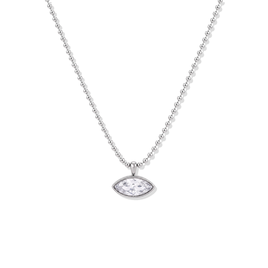 Silver Dost Necklace Eye