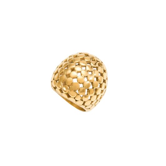 Mettal Chunky Golden Rings