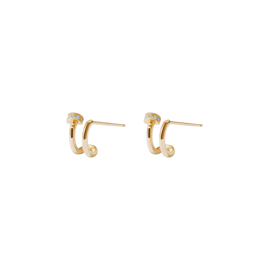Golden Cartier Earrings