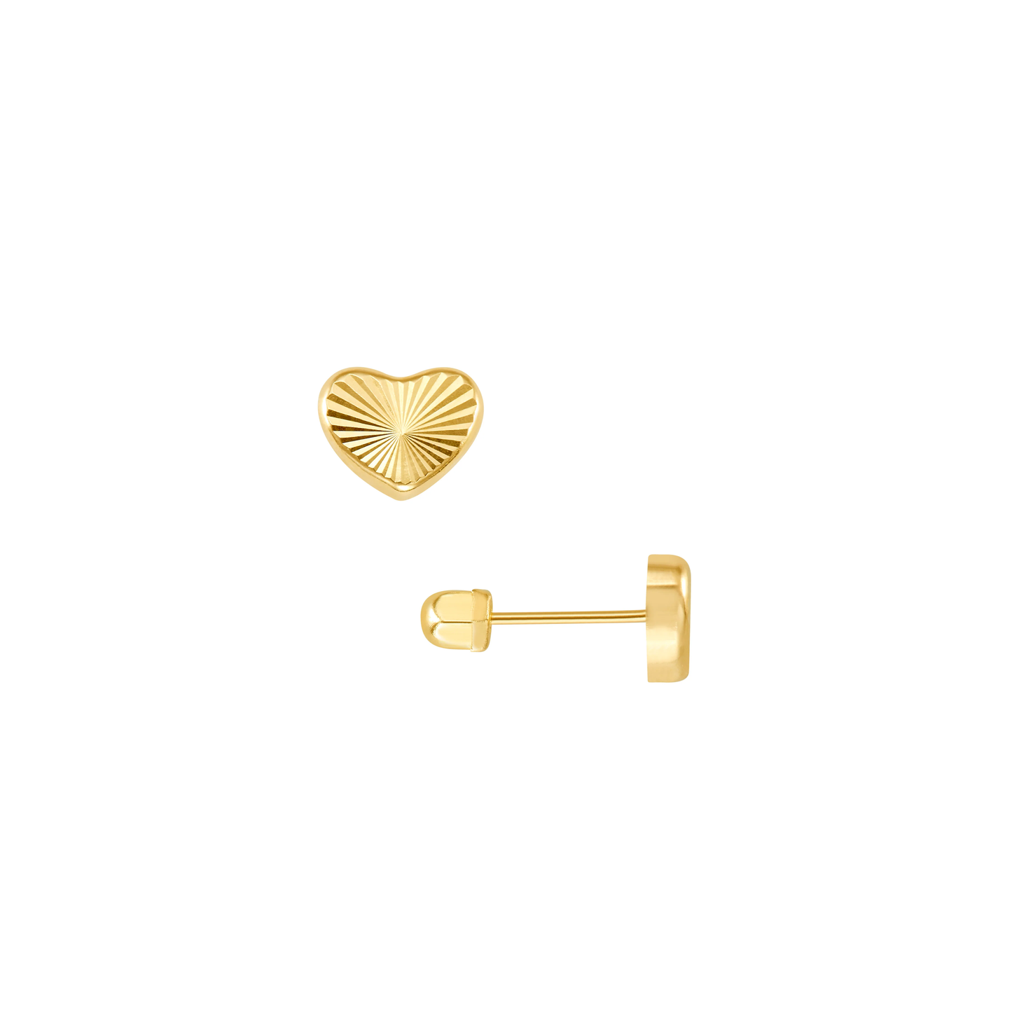 Mini corazon diamantado 10k