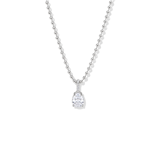 Silver Dost Necklace Drop