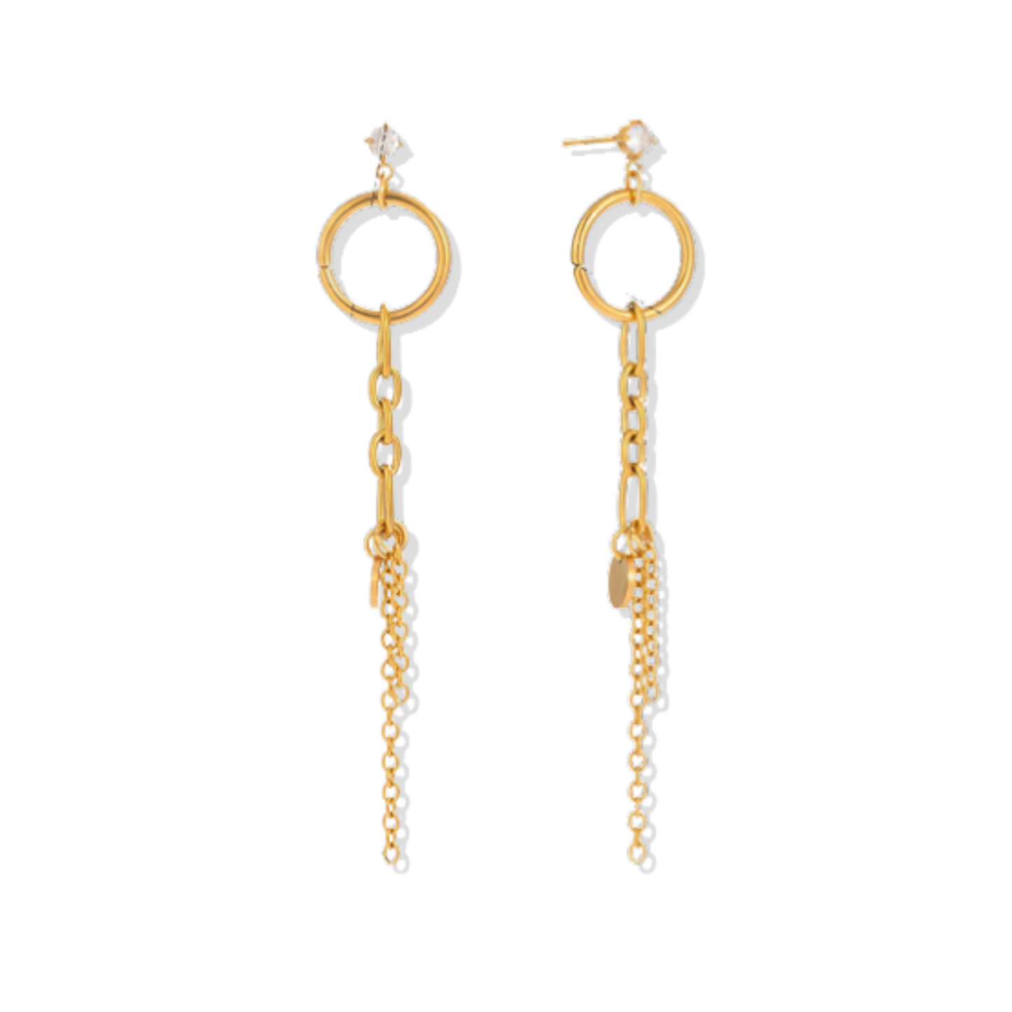 Golden Earring Chain Circle