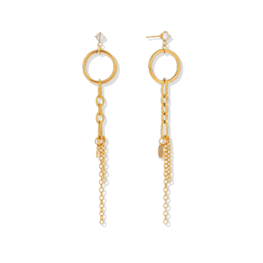 Golden Earring Chain Circle