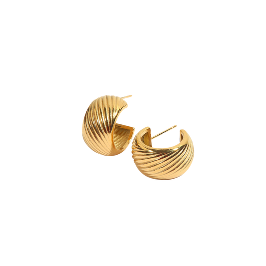 Line Golden Hoops