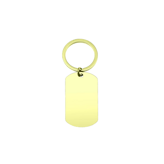 Golden Id Keychain