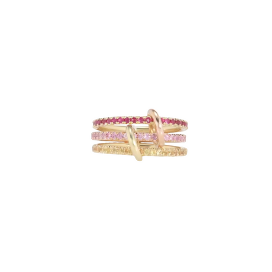 TRIPLE COLORFUL ETERNITY RING