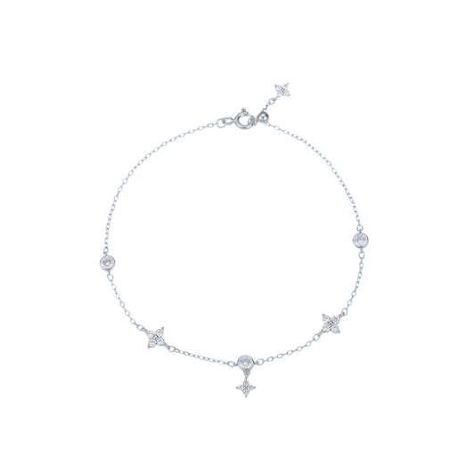 Spark Irregular Silver Bracelet