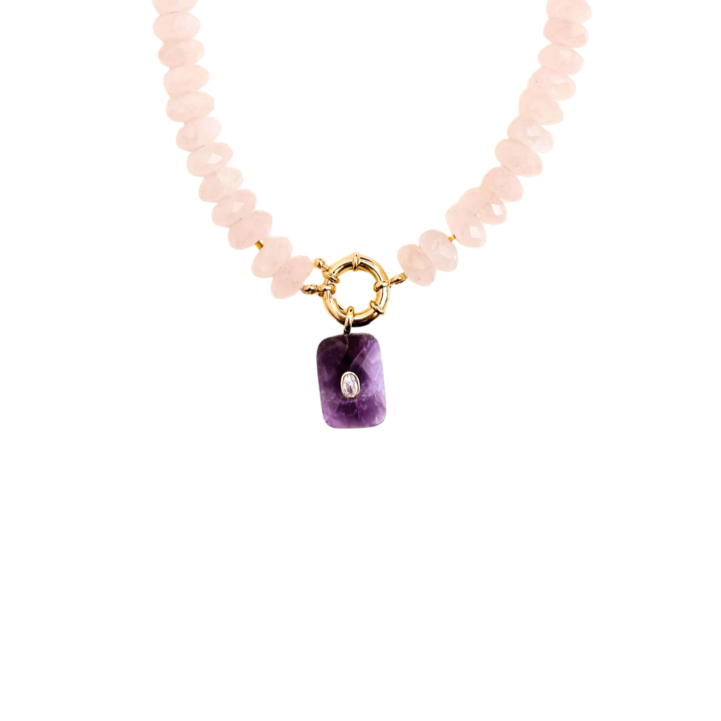 Collar Cuarzo Amatista