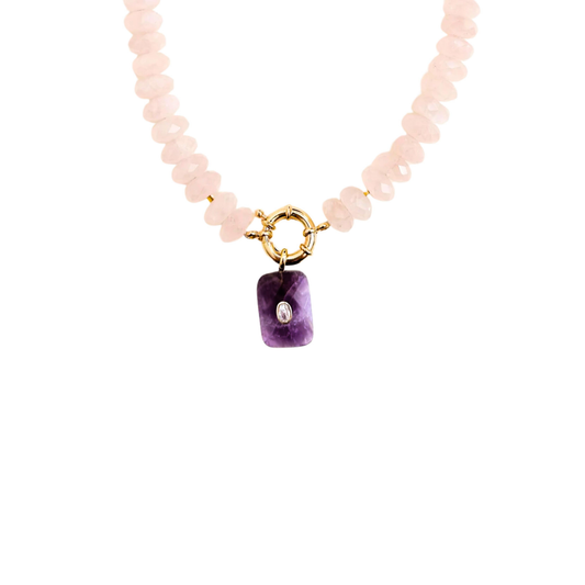 Collar Cuarzo Amatista