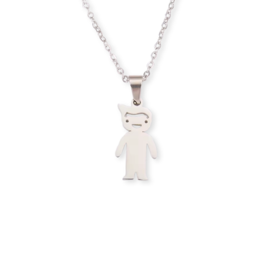 Plain Little Boy Golden Necklace