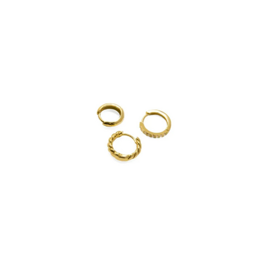 Serena Eessencial Gold Huggies Set