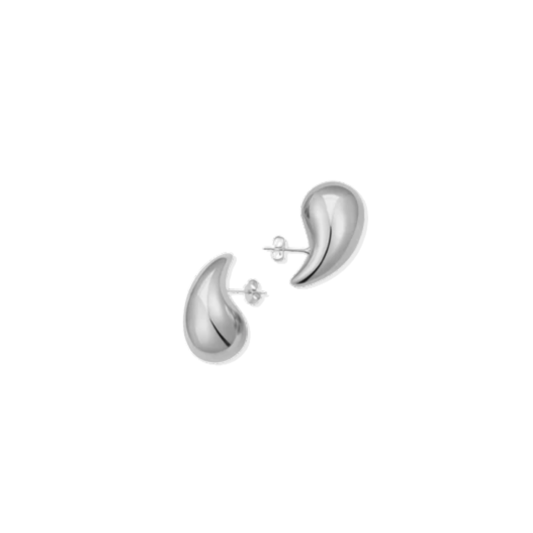 Small Iconic Drop Silver Earrings