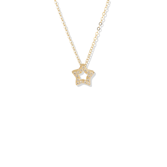 Contour Mini Star Golden Necklace