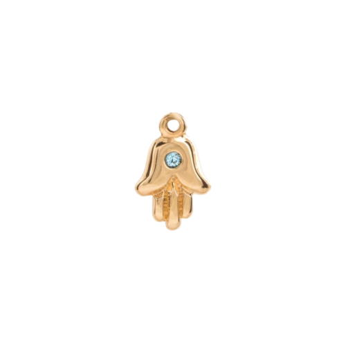 HAMSA WHITE SPARKLE CHARM