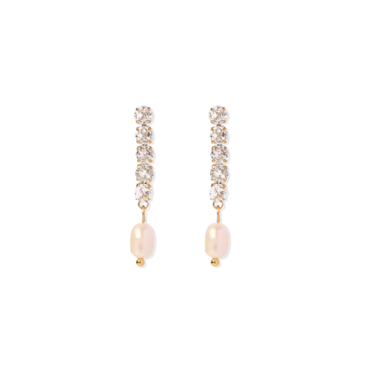 Pearl Strip Earrings