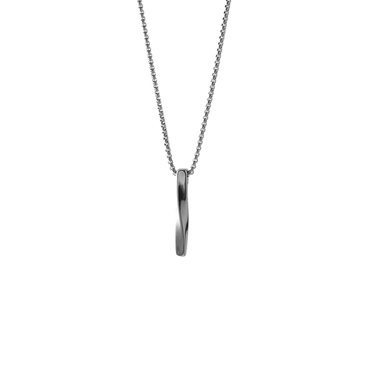 Torzal Charm Silver Necklace