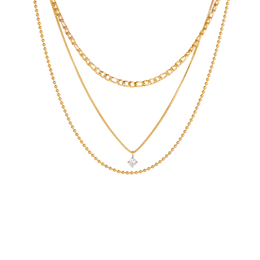 Triple Golden Delicate Necklace