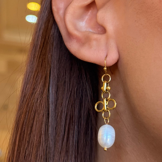 Irregular Pearl Earrings