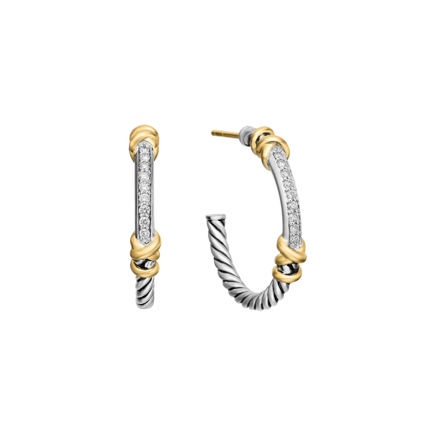 David Silver Intertwined Hoops