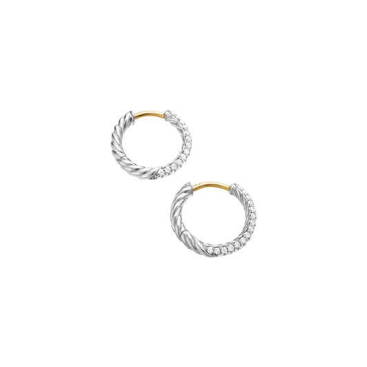 Silver Spark Hoops