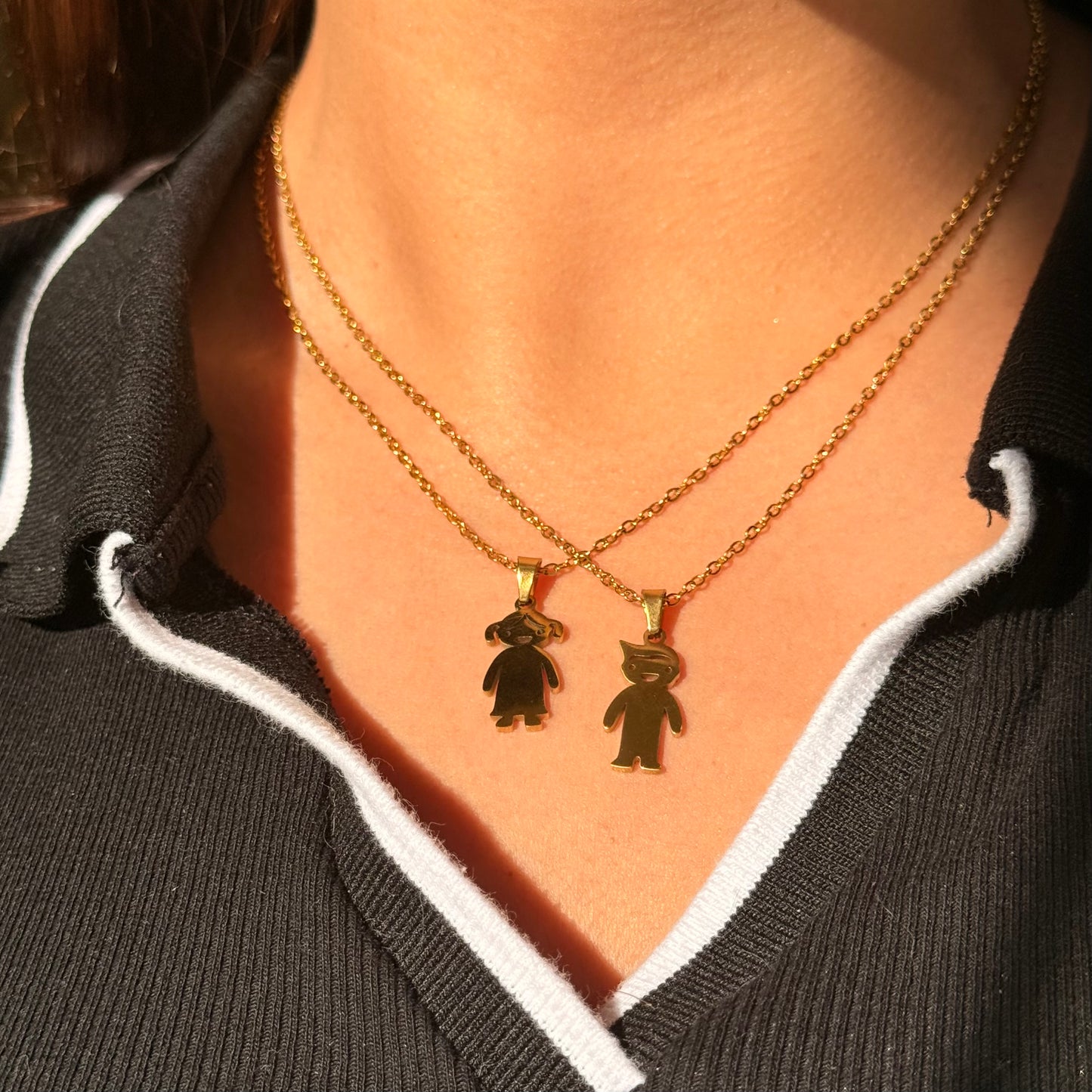 Plain Little Boy Golden Necklace