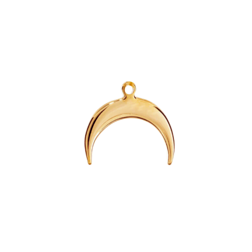 GOLD CRECENT UPSIDEDOWN CHARM