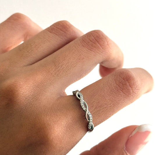 Silver Braided Ring