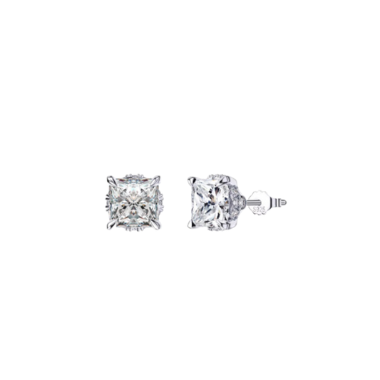 CUBIC ZIRCONIA SILVER STUDS