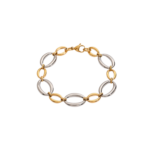 Dual Color Oval Bracelet