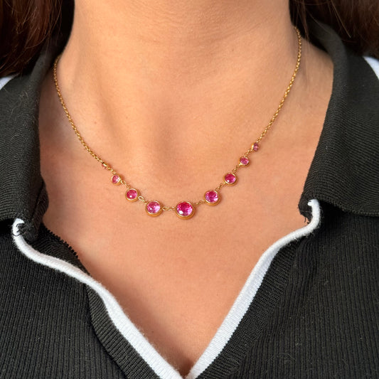 Rose Gold Dots Necklace