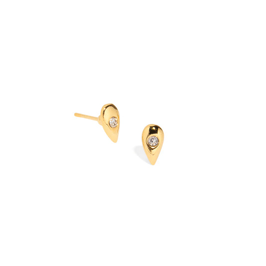 Crystal Heart Stud