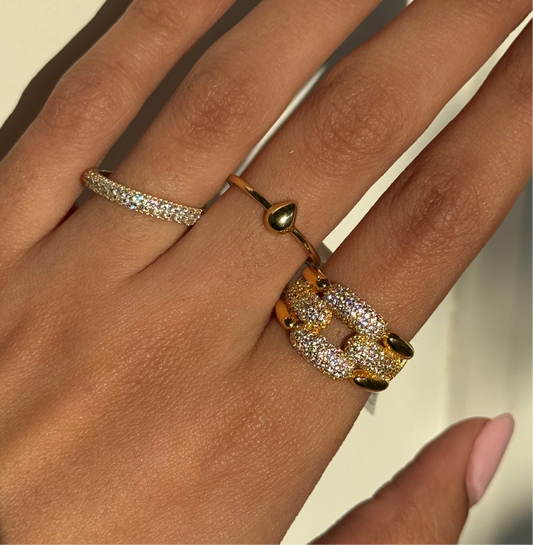 Golden ankara ring