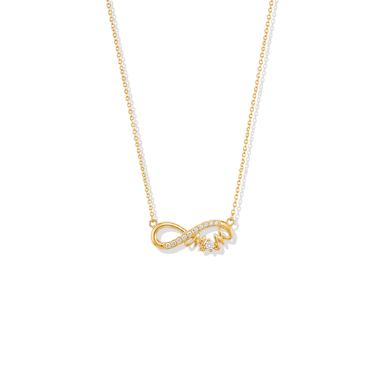 Infinite Mom Golden Necklace