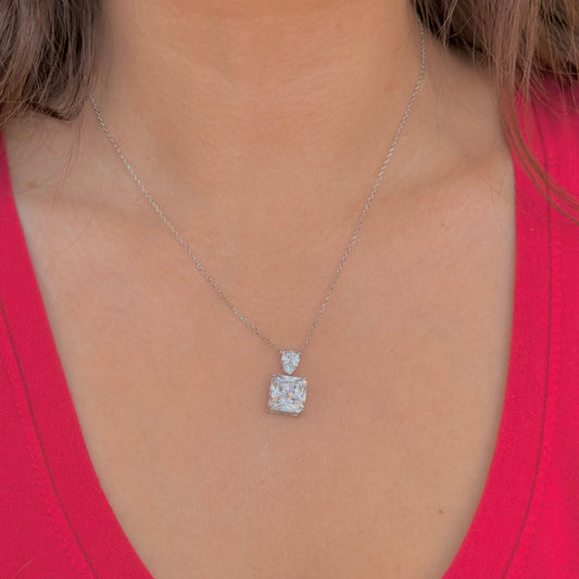 Aura Party Silver Necklace