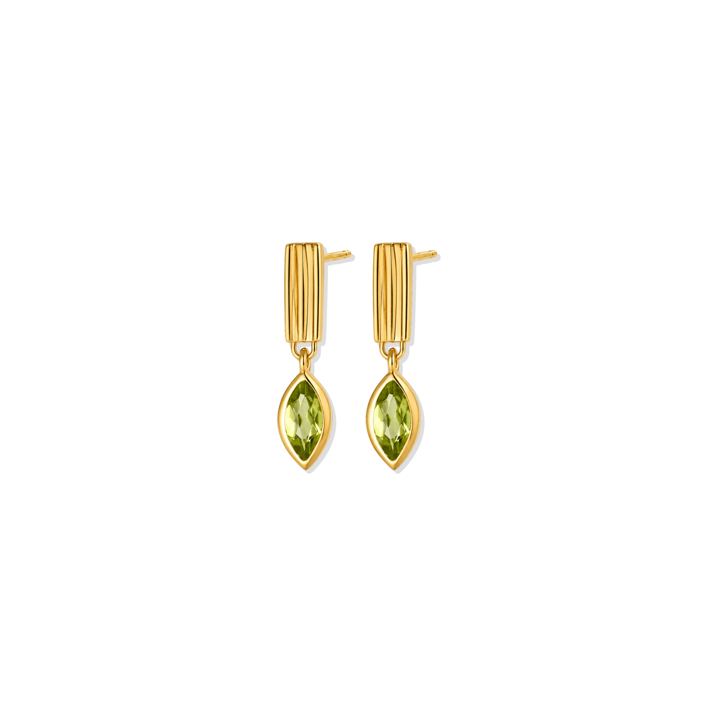 Olive Golden Earrings
