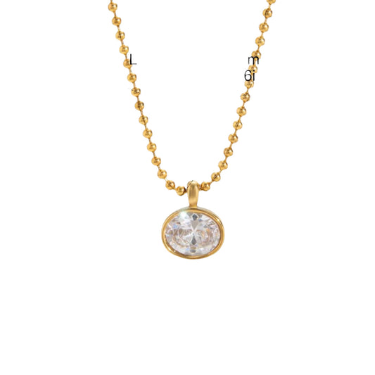 Sarah´s Golden Oval Necklace