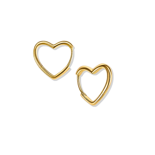 Heart Shaped Hoops