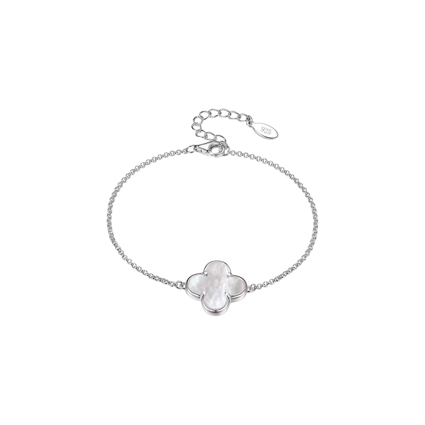 Silver Clover Bracelet