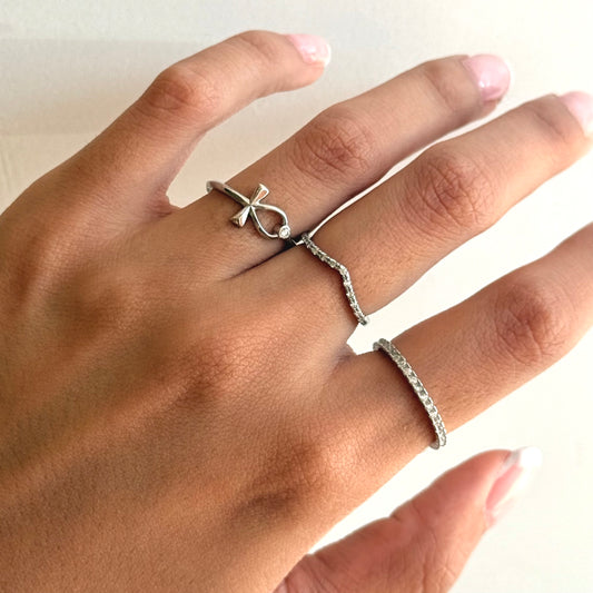 Silver Sparkle Ring