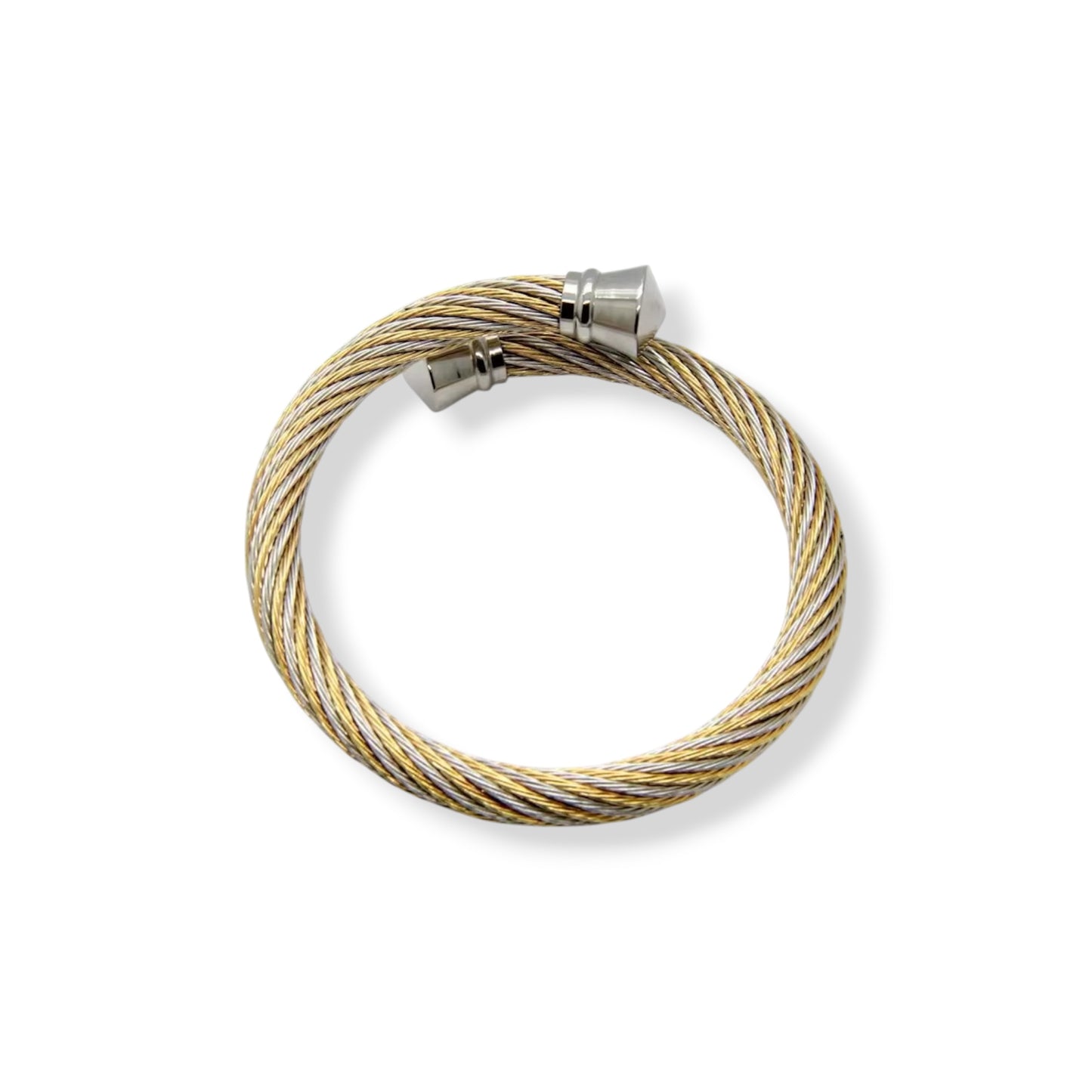 Dual Twisted Rigid Bracelet