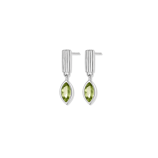 Olive Silver Earrings