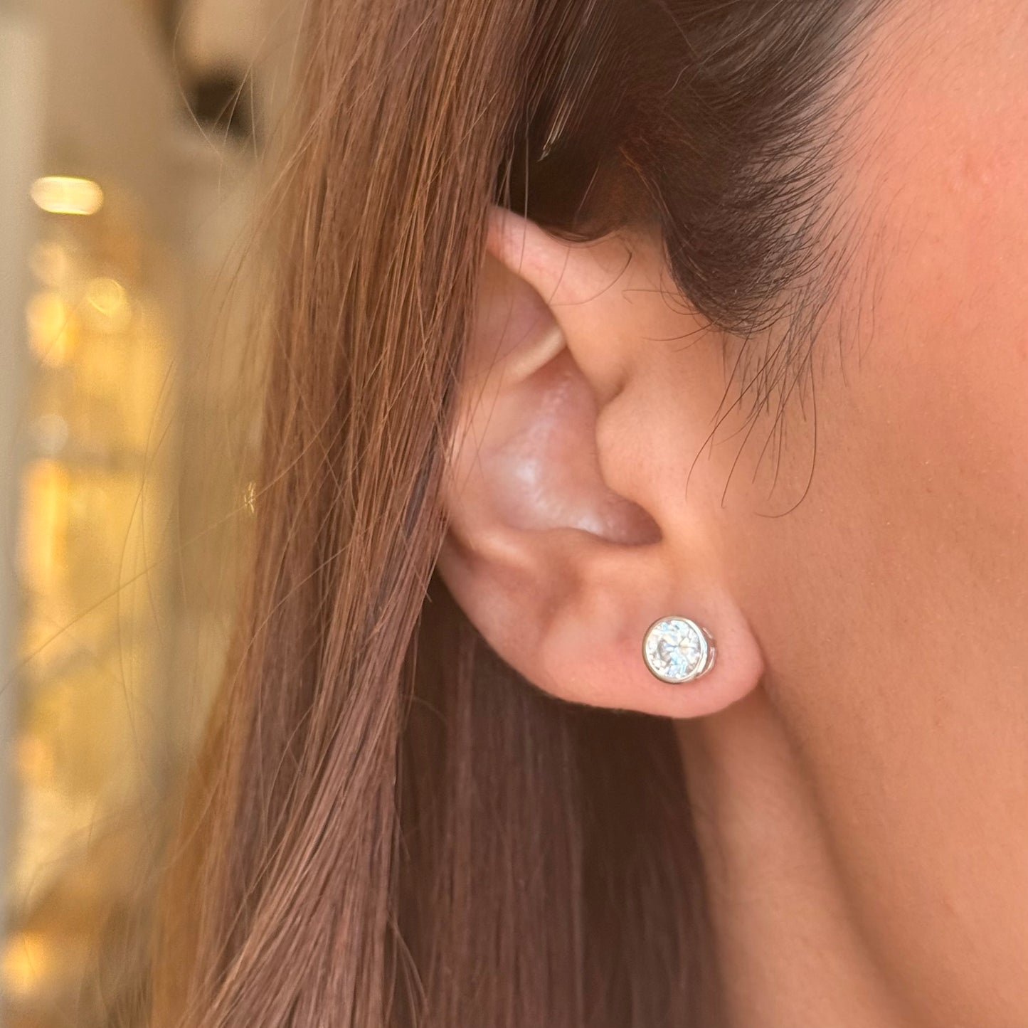 Silver Crystal Earring