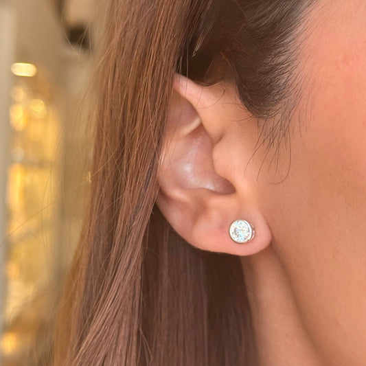 Silver Crystal Earring