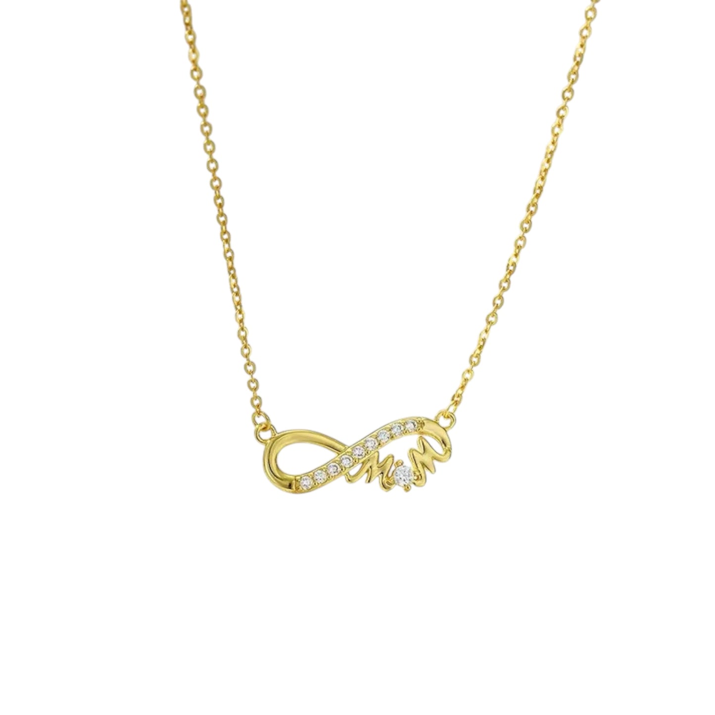 Infinite Mom Golden Necklace